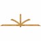 Ekena Millwork Redmond Rough Sawn Timber Gable Bracket, Western Red Cedar, 108"W x 31 1/2"H x 2"D x 4"F, 7/12 Pitch GBW108X31X0204RED00RWR - alternate 1